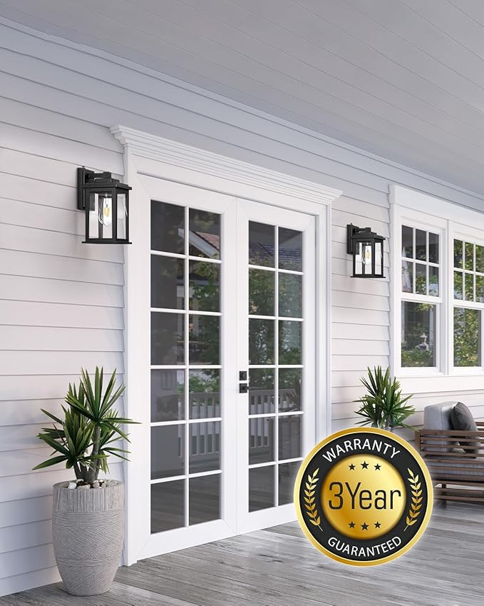 VIANIS Black Dusk to Dawn Outdoor Lights - Image 4