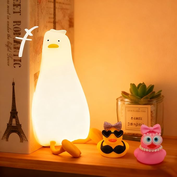 Lying Flat Duck Night Light, Cute White Elephant Gifts, Existential Crisis Duck - Image 8