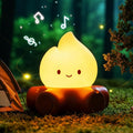 Campfire Night Light, 5 White Noise Mode, Cute Bonfire Gifts, Silicone Night by POSSHE