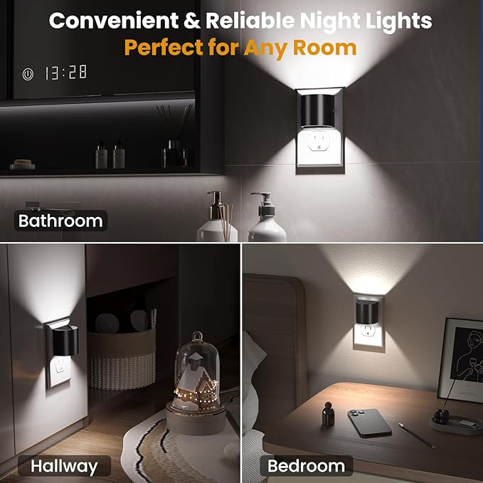 Night Light, Night Lights Plug into Wall, 2 Pack, Dim LED Nightlight - Image 5