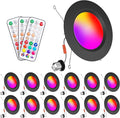 Recessed Lighting 5/6 Inch Color Changing LED Black Can Lights by Taptoron