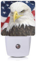 American Flag Night Light, Eagle Night Lights 0.5W Sleep Friendly by Oeaskly