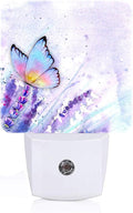 Lavender Butterfly Night Light, Plug-in Nightlights Auto Sensor Night Lamp by Unknown