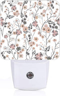 Vintage Peach Pink Floral Night Light, Plug Into Wall by Unknown