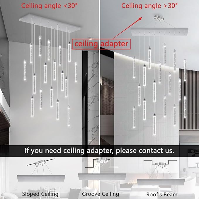 Rectangular Chandeliers 17-Lights Long Light - Image 5