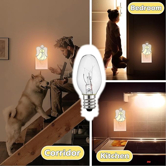 C7 Night Light Bulb 4 Watt, E12 Candelabra Base, 15 Lumens, Small Light Bulb - Image 5