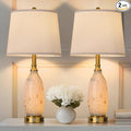 AIDENOEY 26" Modern Art Glass Table & Bedside Lamp, Stepless Dimmable Base + by LightingyourhomeandLifewithus