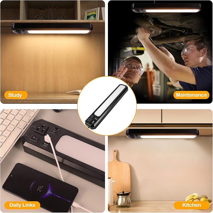18inch Plug-in Under Cabinet Lighting, 1000LM Led Under Counter Light - Image 2