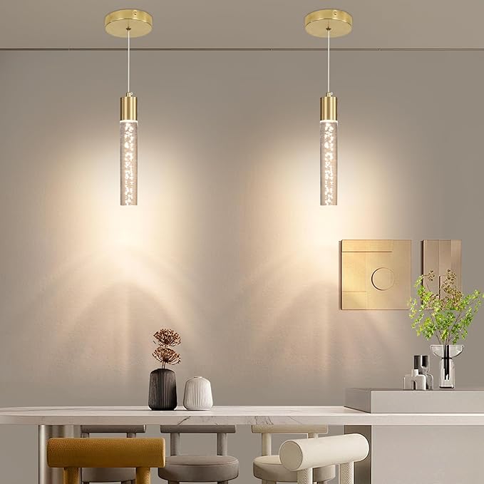 Modern Kitchen Island Hanging Light, Bubble Acrylic, 3 Color Temperatures - Image 7