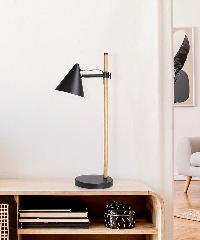 HarvestLand Noah Black Desk Lamp – Adjustable Architect Desk Lamp, Industrial by Harvestland