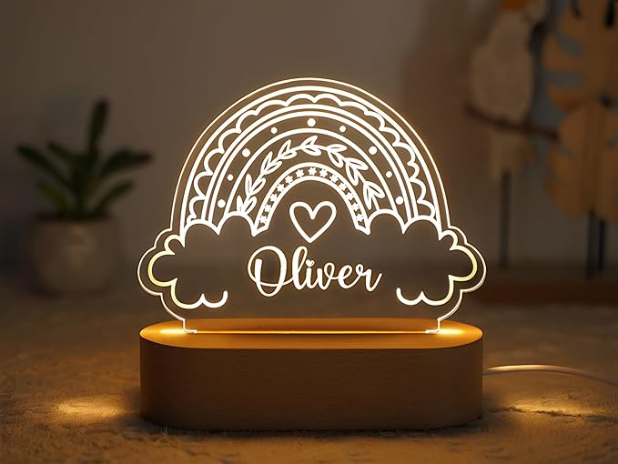 Personalized Night Light for Kids – Custom Baby Girl Gifts, Monogrammed Baby - Image 5