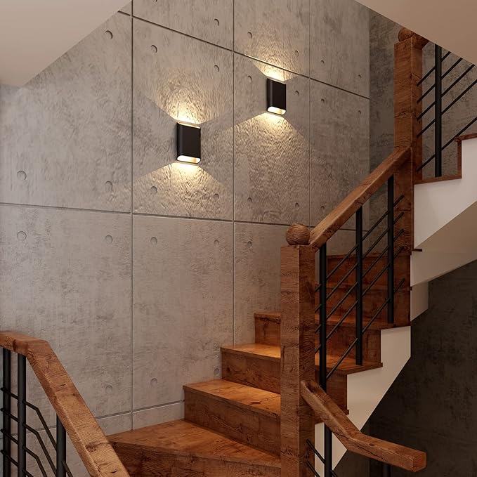 Wall Lights for Bedroom Up and Down Indoor Wall Light, Outdoor Wall Sconces LED - Image 3