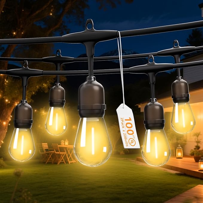 Outdoor Safety String Lights 100FT by Unknown