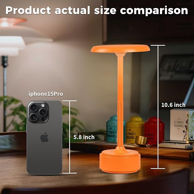 5200mAh Rechargeable Cordless LED Table Lamps Touch Sensor Light, 3-Levels - Image 2