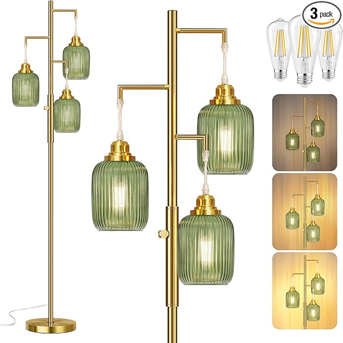 Rottogoon Dimmable Gold Floor Lamp by ROTTOGOON
