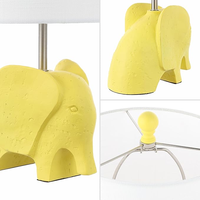 JONATHAN Y JYL1143C 17.5" Bohemian Elephant Table Lamp - Image 4