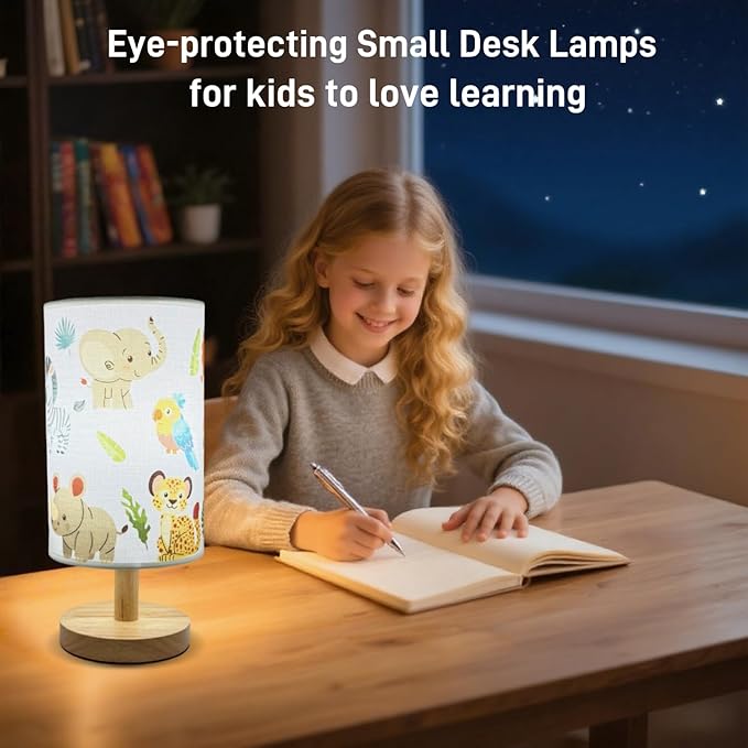 Kids Table Lamp-Night Light for Boys Room, 3-Color LED Desk Lamp - Image 9