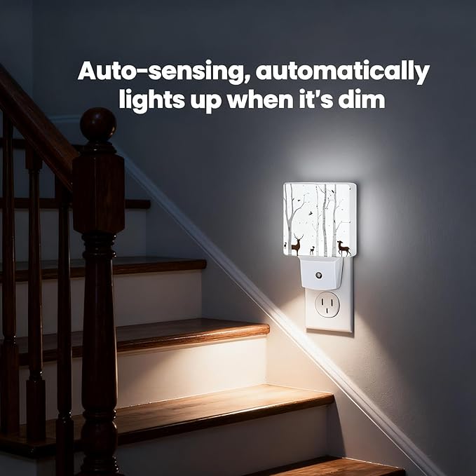 Night Light Plug-in Dusk to Dawn Smart Sensor White Led Nightlight - Image 4