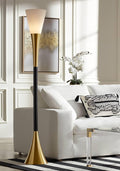 Possini Euro Design Piazza Mid Century Modern Glam Style Torchiere Floor Lamp by PossiniEuroDesignbyLampsPlus