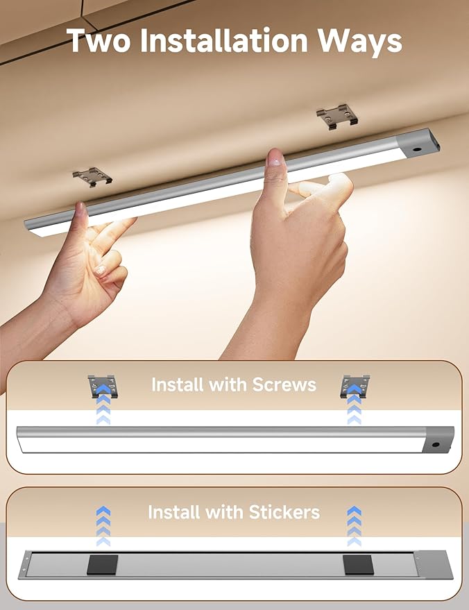 Joyzy Hand Wave Gesture Over The Sink Lighting Under Cabinet Lights, 19 Inch - Image 5