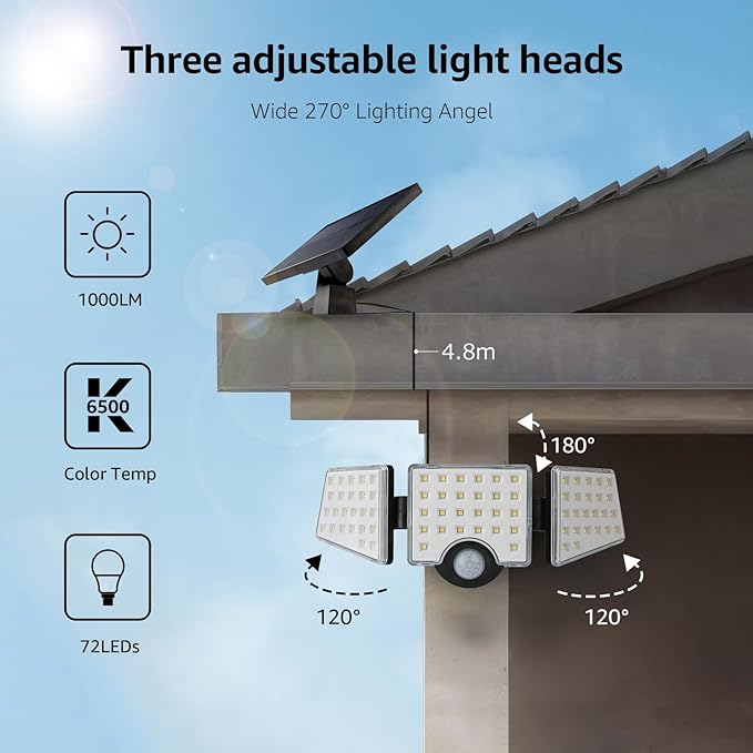 Lepro Solar Lights for Outside, WL5000 Motion Activated Security Lights - Image 3