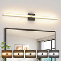 Modern Black and Brass Vanity Light Bar 40 Inch, 30W 5CCT Dimmable Bathroom by BRKNIT