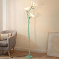 Cute Flower Floor Lamp for Bedroom, 3 Heads LED Tall Standing Lamp by Unknown