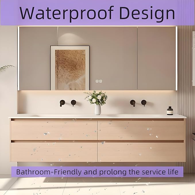 74'' Double Bathroom Vanity - Image 5