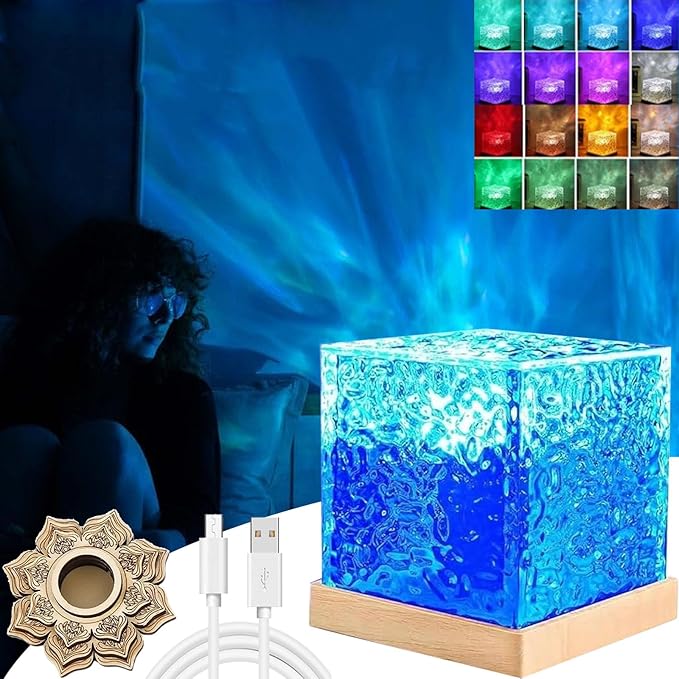 Magical Northern Lights Cube, Aurora Night Light Projector, Northern Lights Lamp by bolstoc