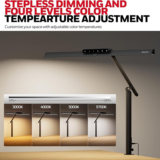 Honeywell LED Desk Lamp with Clamp - Image 4