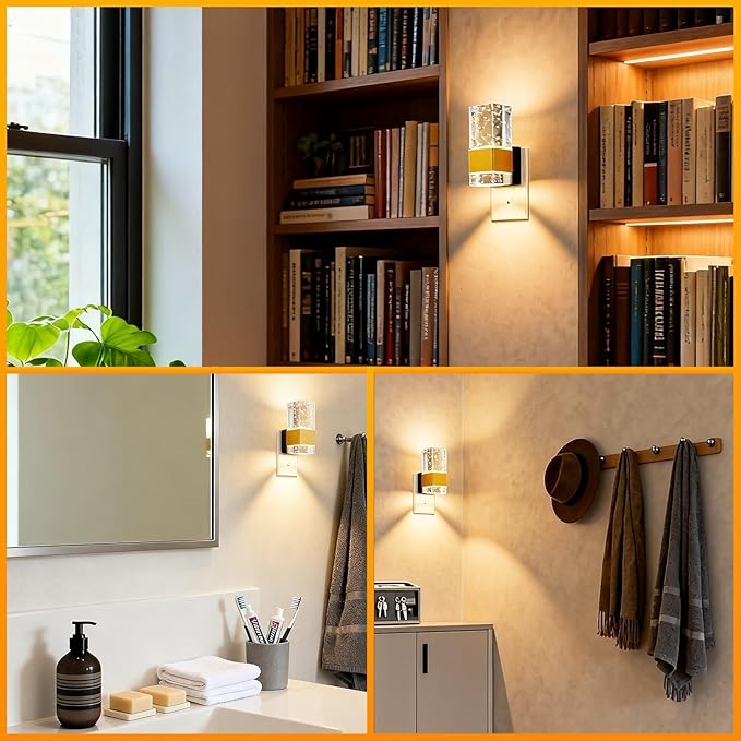 LED Night Light with Bubble Acrylic Design, Dusk to Dawn Sensor, 3 Color - Image 5