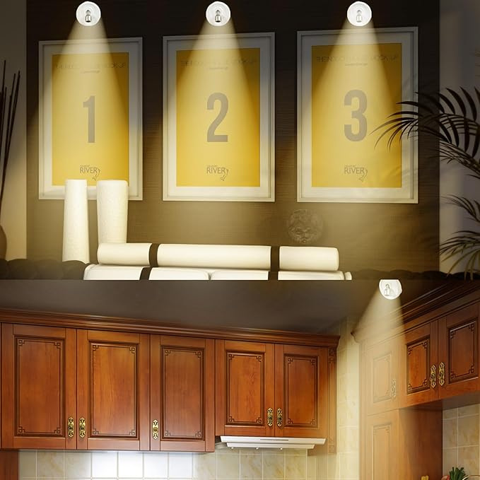 Wireless Spot Light, Battery Operated Picture Lights Mini Accent Lights Indoor - Image 6