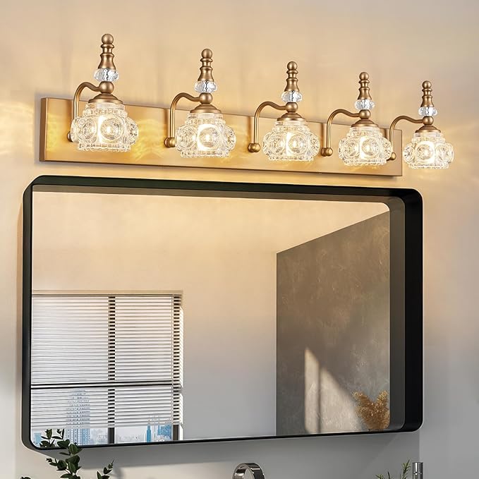 Modern Glass Crystal Vanity Light - Image 5