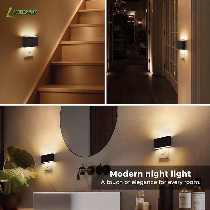L LOHAS LED Night Light, Dimmable Modern LED Night Lights Plug into Wall - Image 5