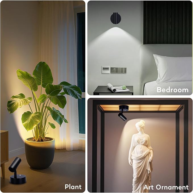 Lightess Spot Lights Indoor 6000mAh Wireless Uplights Indoor Plant Rechargeable - Image 5