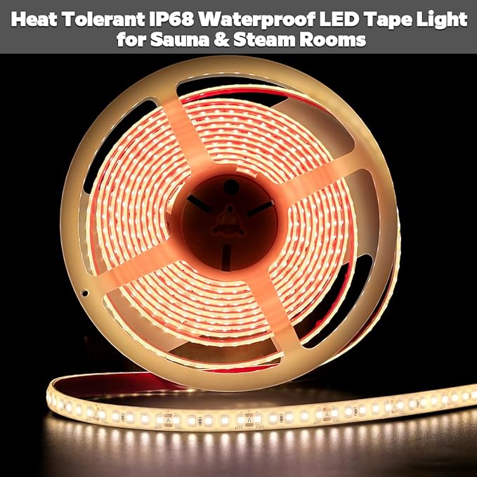 SuperlightingLED 24V 2700K Warm White Sauna Lights High Temperature LED Strip - Image 5