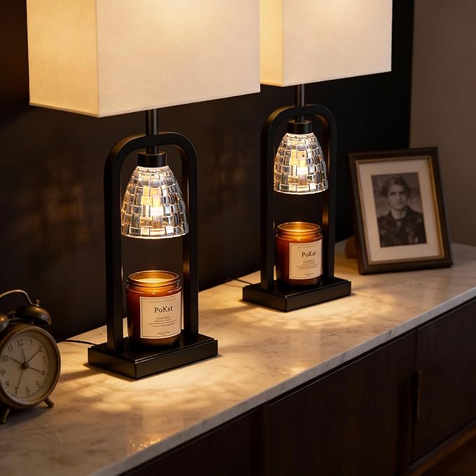 PoKat Table Lamps with Candle Warmer - Image 5