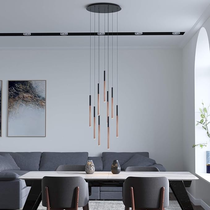 ALTAIR 9 Mini Pendant Lighting Black-Copper - Image 7