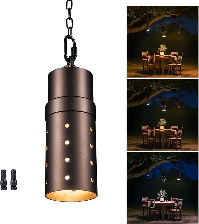 Low Voltage 3CCT Hanging Light, 3000K/4000K/5000K Selectable Outdoor 12V LED by Varmtalys