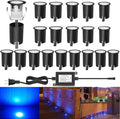 Low Voltage LED Deck Light Kit Stainless Steel Waterproof Recessed Wood Decking by QACALEDOutdoorRecessedDeckLightingKits
