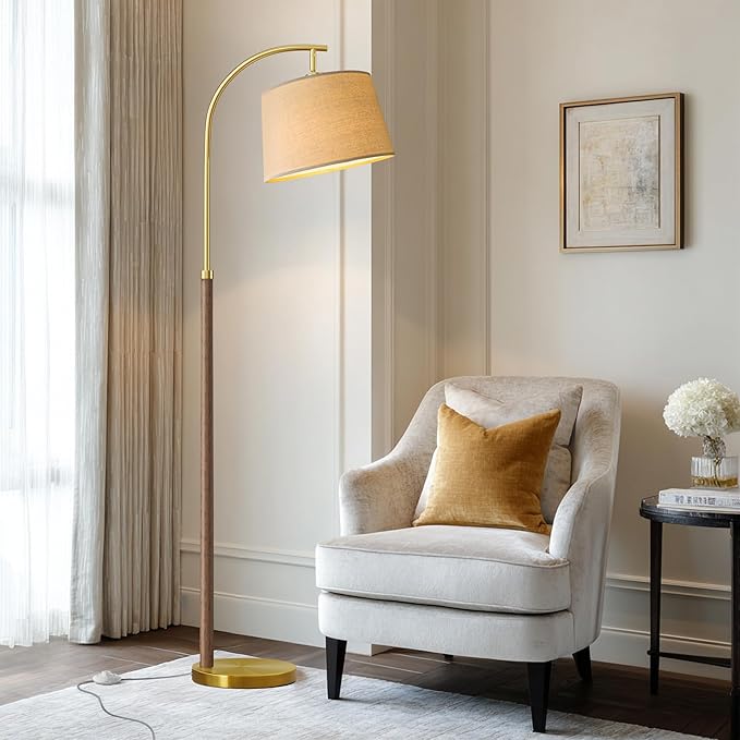 63" Wood Floor Lamps for Living Room by G-SAFAVA