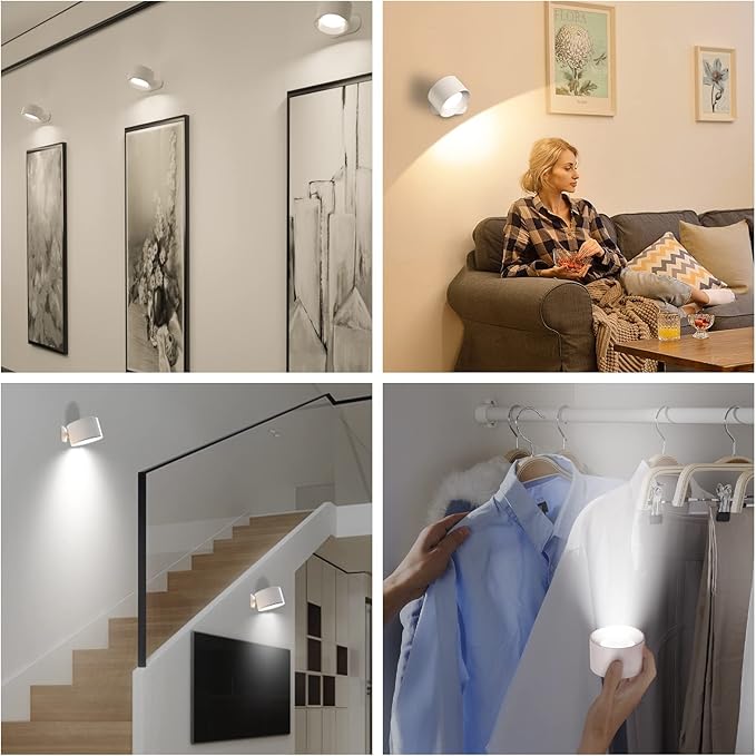 Battery Operated Wall Light, LED Lamp - Image 5