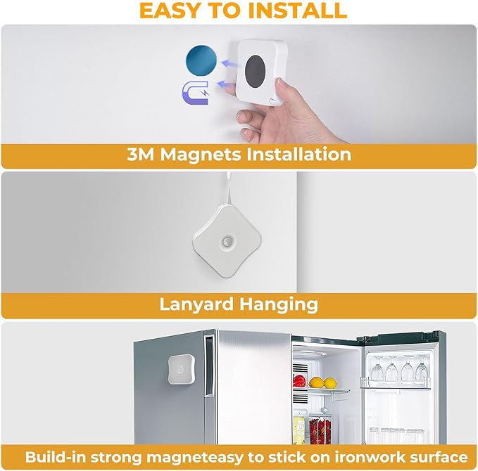 Red Motion Sensor Night Lights Rechargeable Battery Night Light Magnetic Red - Image 5