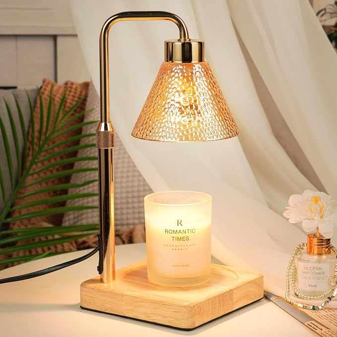 Candle Warmer Lamp with Timer Dimmable, Adjustable Height, Christmas by Funistree