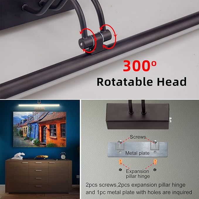 Picture Light, Picture Lights for Wall Cordless, Battery Wall Lights for - Image 7