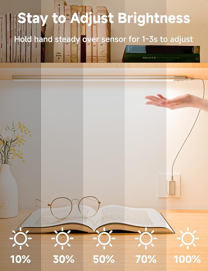 Joyzy Hand Wave Gesture Over The Sink Lighting Under Cabinet Lights, 19 Inch - Image 6