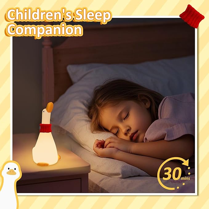 Attivolife Duck Night Light for Nursery, Cute Animal Dream Duck Lamp - Image 3