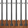 AILBTON 6 Pack 2.8Ft String Light Poles, Light Poles by AILBTON