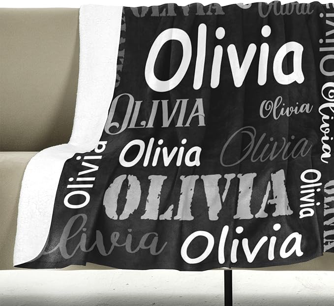Gudina Personalized Name Blankets and Throws Custom Blanket - Image 4
