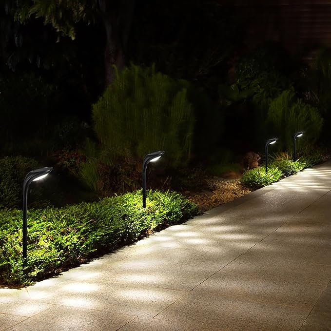 Solar Outdoor Pathway Lights, 2 Pack, Waterproof IP65, Stylish Snake Head Shape - Image 6